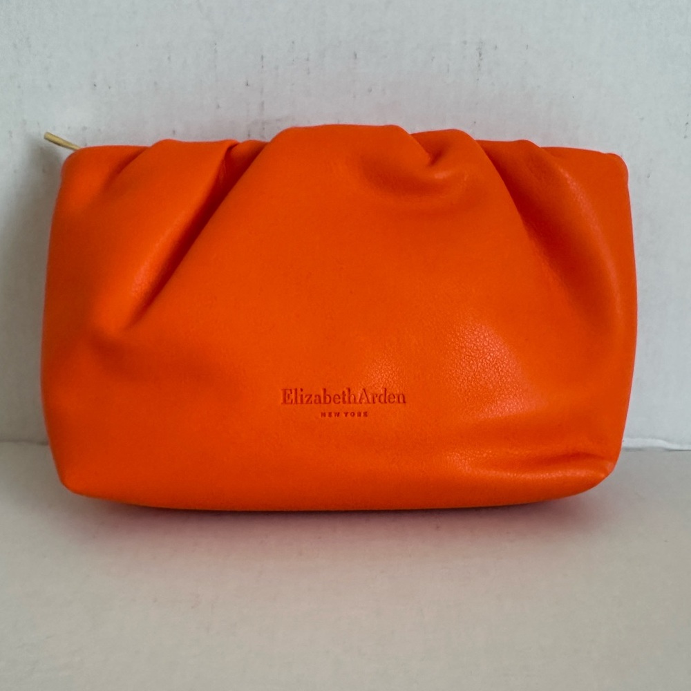 Elizabeth Arden Orange Clutch – Bold Pop of Color Statement Bag